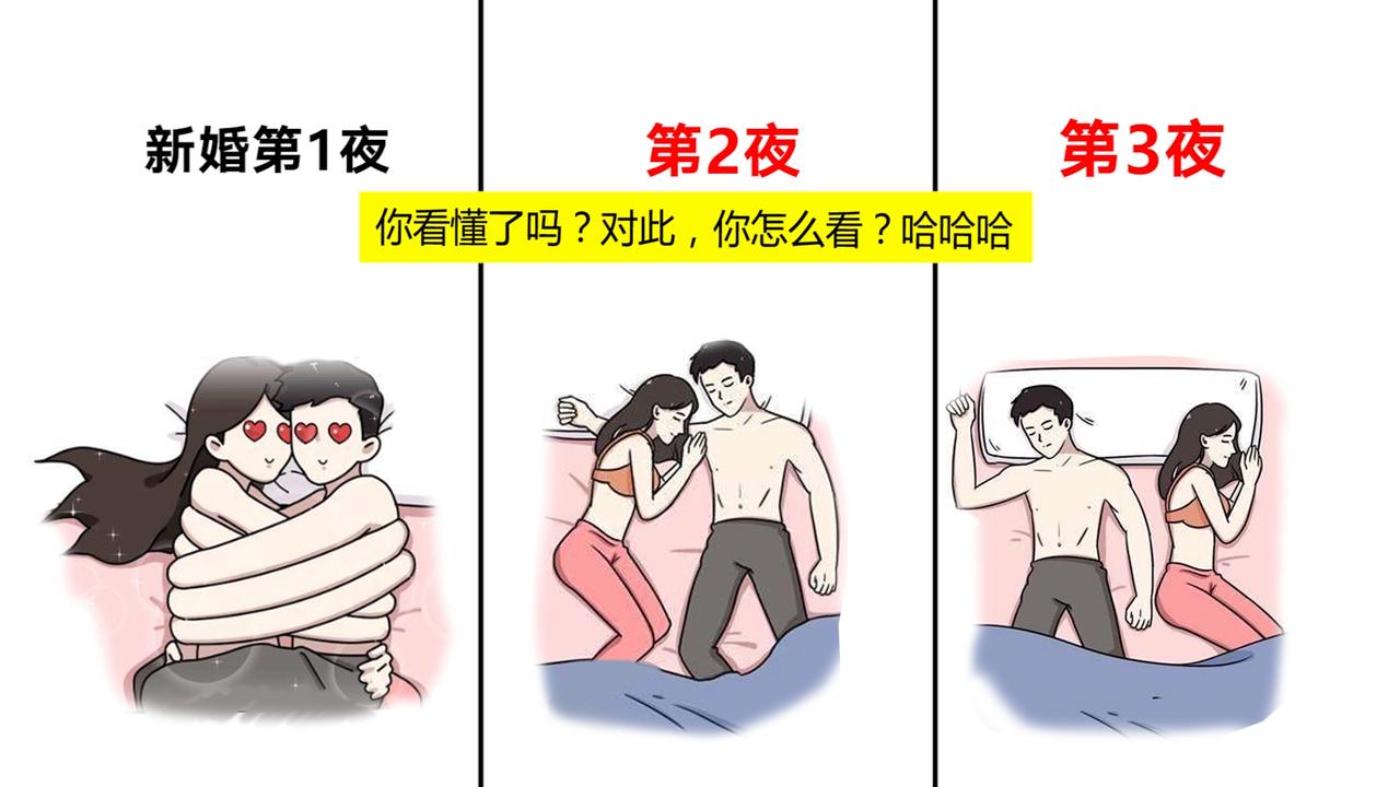 新婚第1夜，第2夜，第3夜的区别，最后辣眼睛了！哈哈哈