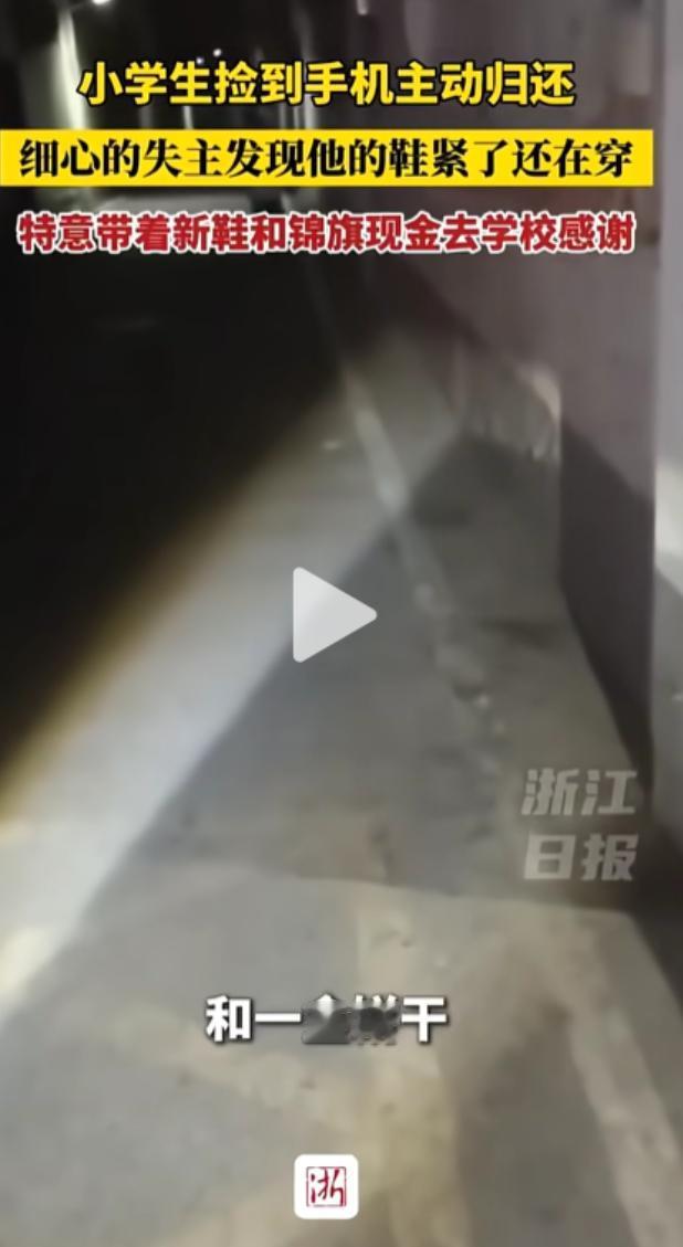 5月22日报道安徽一个10岁男孩捡到手机并主动归还，失主却发现男孩走路一瘸一拐，