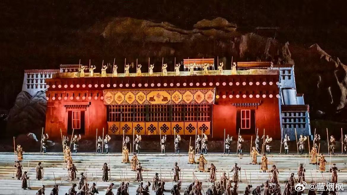 文成公主实景演出，规模宏大，气势恢宏，陈容强大，再现1300年前，文成公主从大唐