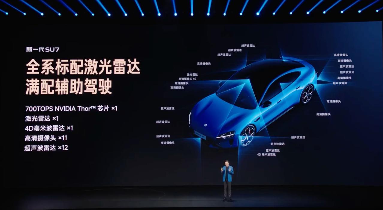 又是全系标配，这一代SU7真的太强了，关键体验都是标配的，标准版不再低人一等了。