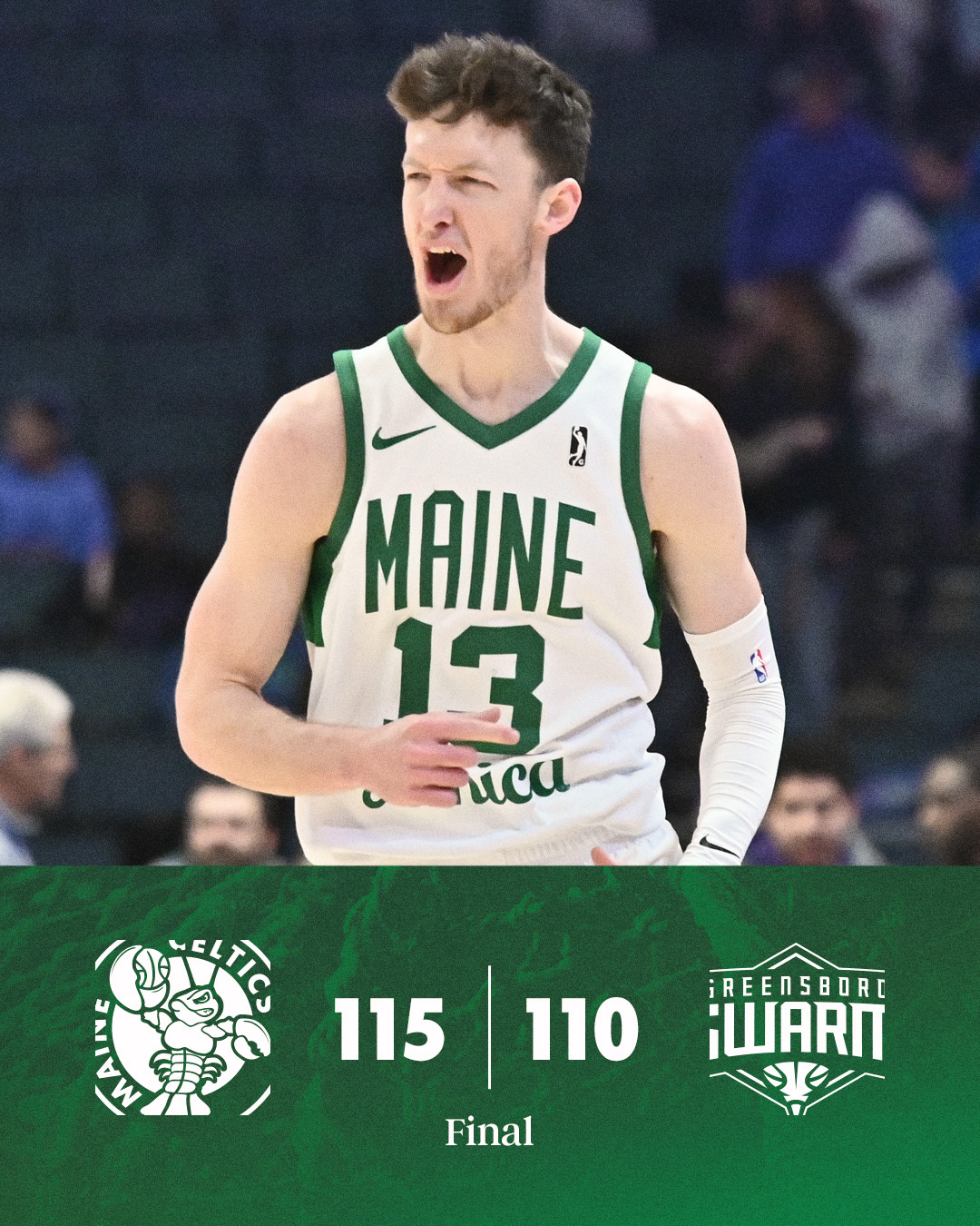 缅因州凯尔特人 115-110 ! Celtics Win ! 缅因州凯尔特人队
