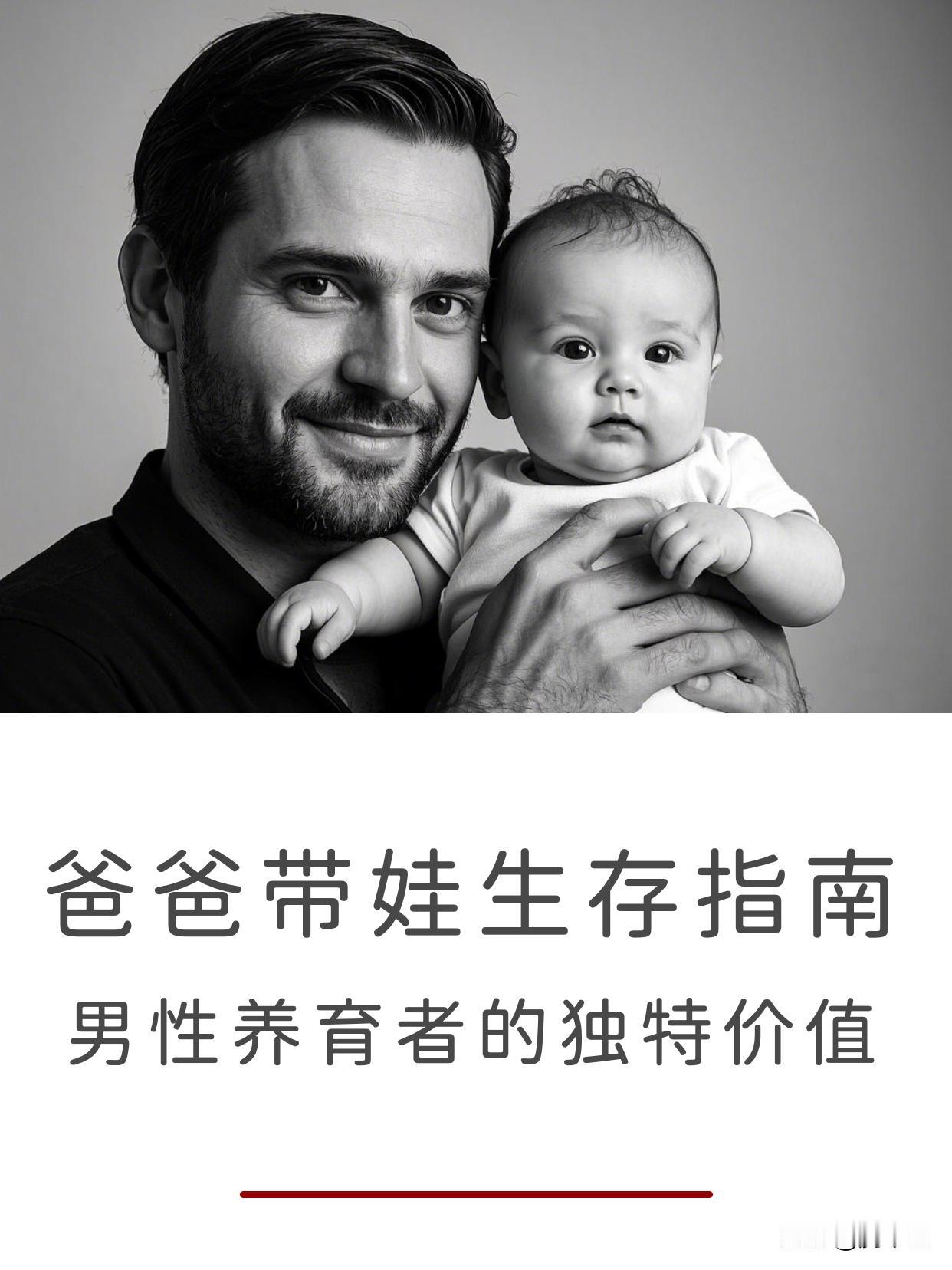 ‼️【爸爸带娃生存指南：男性养育者的独特价值】
放下"做得不够好"的焦虑，忘记"