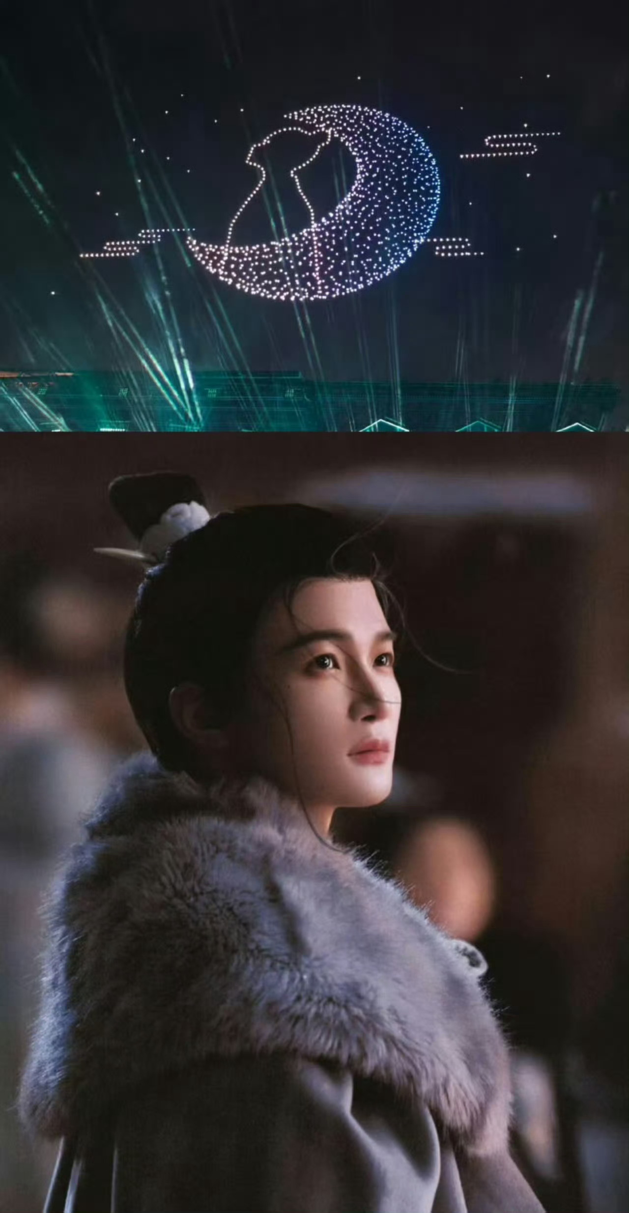 周深无人机版庆余年 周深的舞台创意绝了！在哈尔滨演唱会上，千架无人机配合旋律舞动