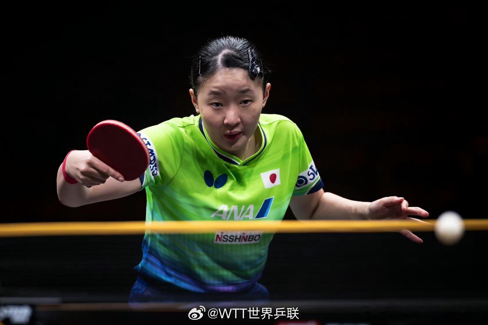 王艺迪2比4张本美和WTT中国大满贯女单1/4，王艺迪2-4张本美和，遗憾止步8
