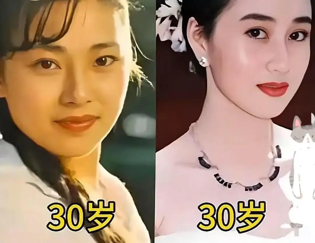 李连杰前妻黄秋燕和现任利智的旧照被翻出来比美，评论区吵翻天。
一边是青梅竹马、陪