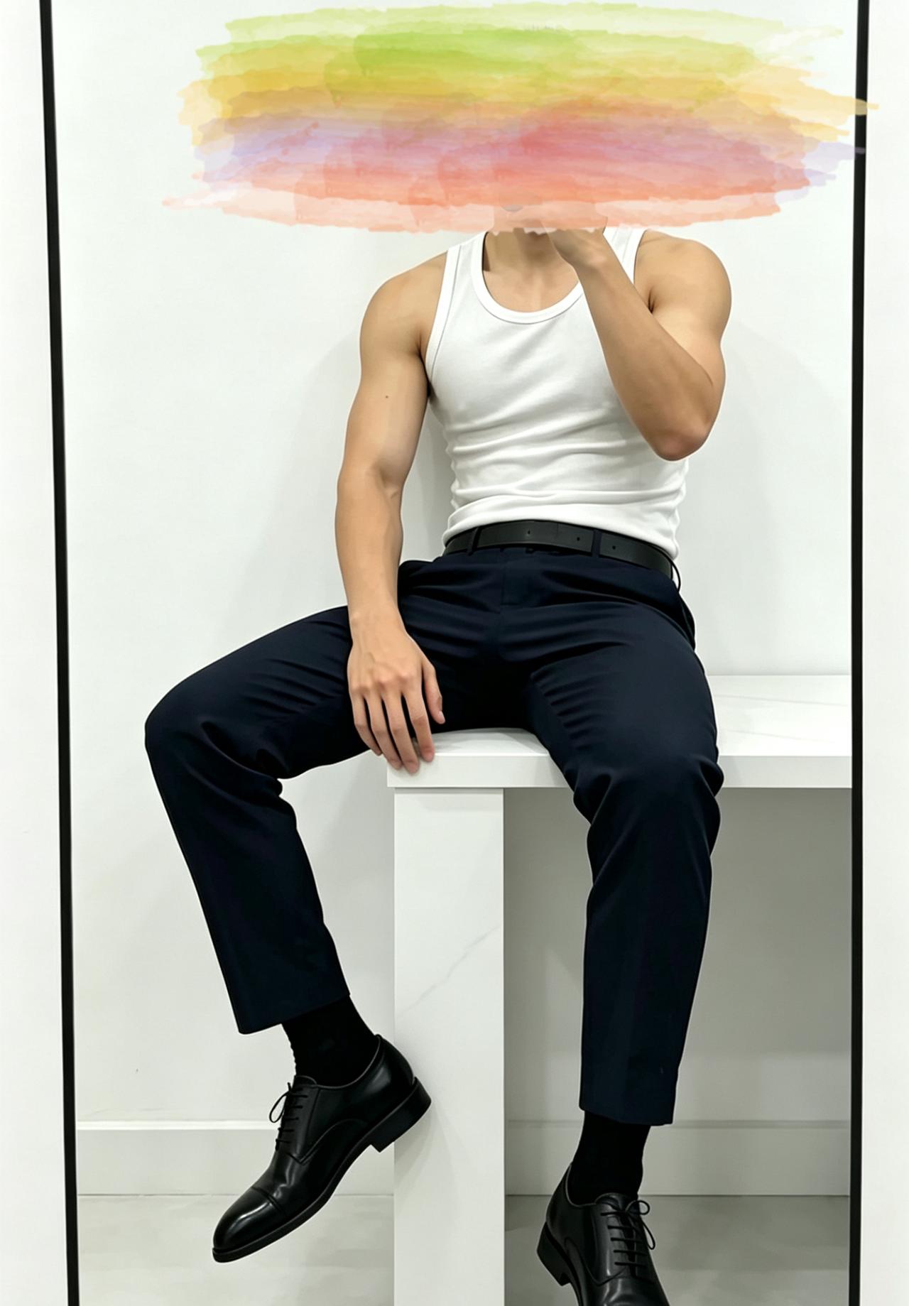 你的男友已上线正装皮鞋 黑袜 肌肉 正装控