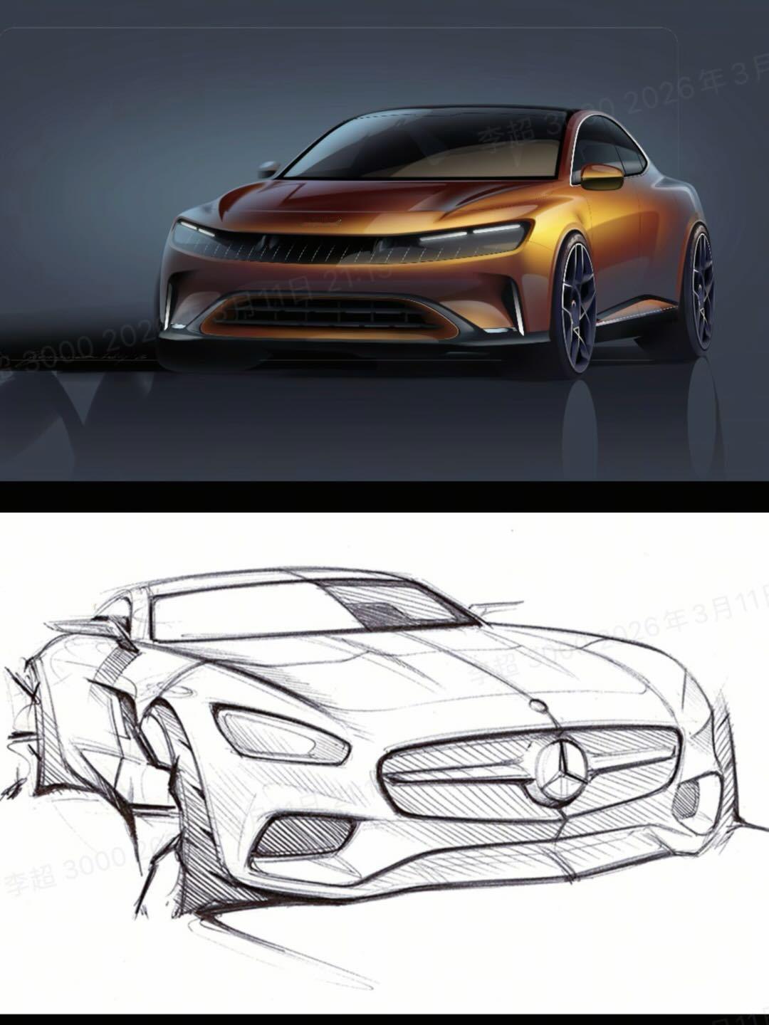 smart精灵6号的手稿放出来了，奔驰前首席设计师戈登·瓦格纳在奔驰的收官之作，