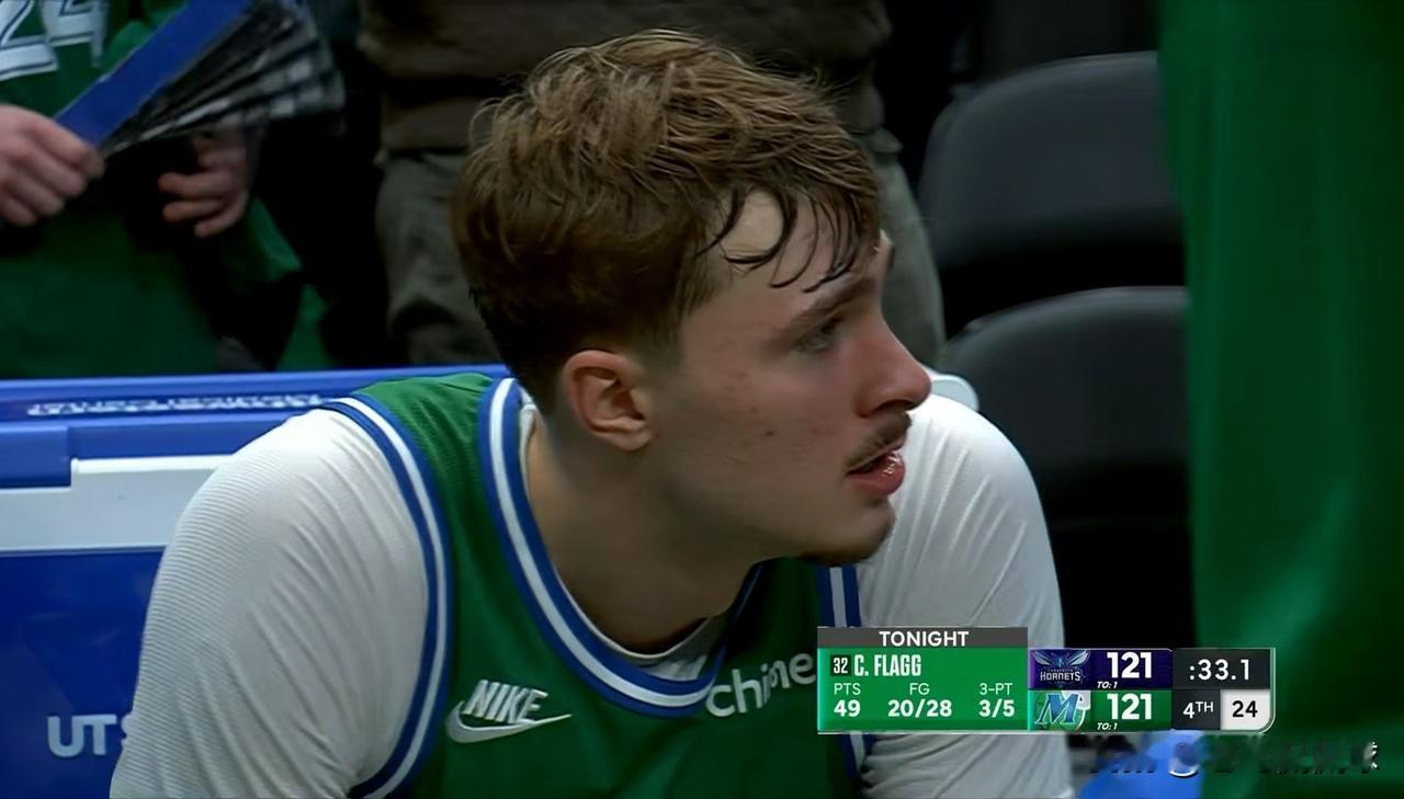 独行侠超级新星弗拉格真是天神下凡！虽然今天独行侠在主场以121：123惜败于黄蜂