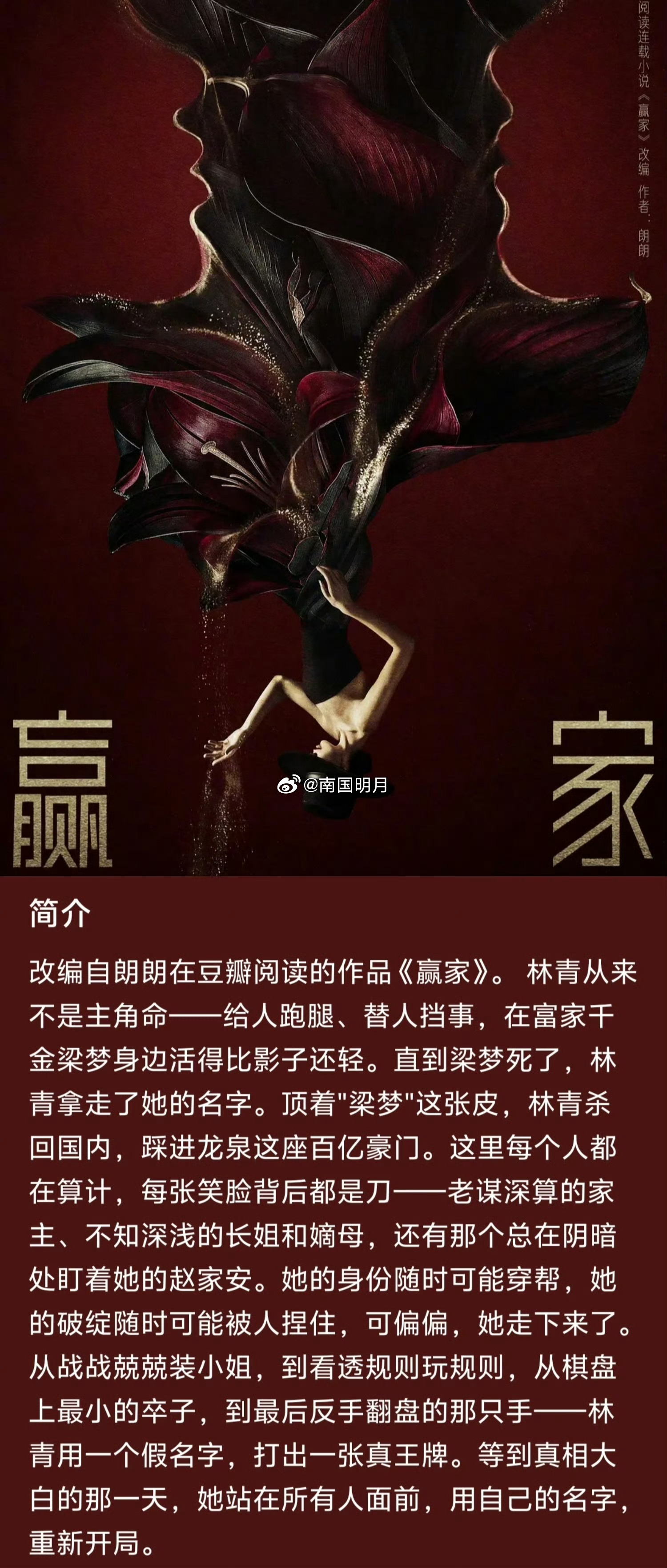 电视剧《赢家》更新：导演：连亦绮(华灯初上、破局) 