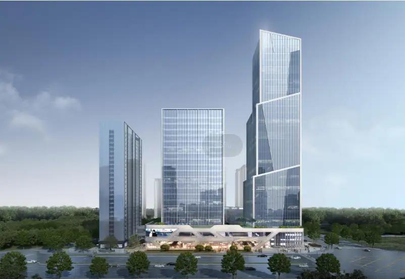 巫家坝片区巫家坝路上的首金商务中心第一张图片是规划图，停摆3年去年动工挖了一个标