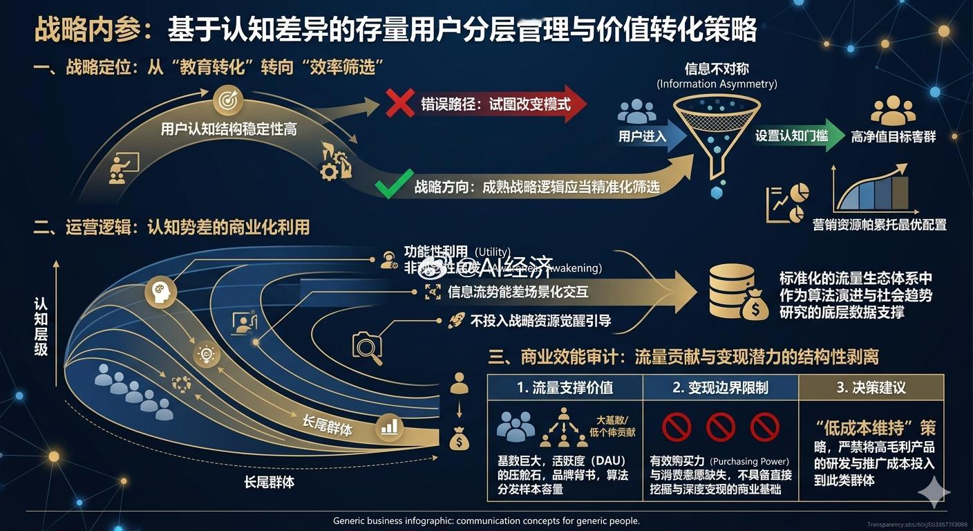 战略内参：基于认知差异的存量用户分层管理与价值转化策略一、 战略定位：从“教育转