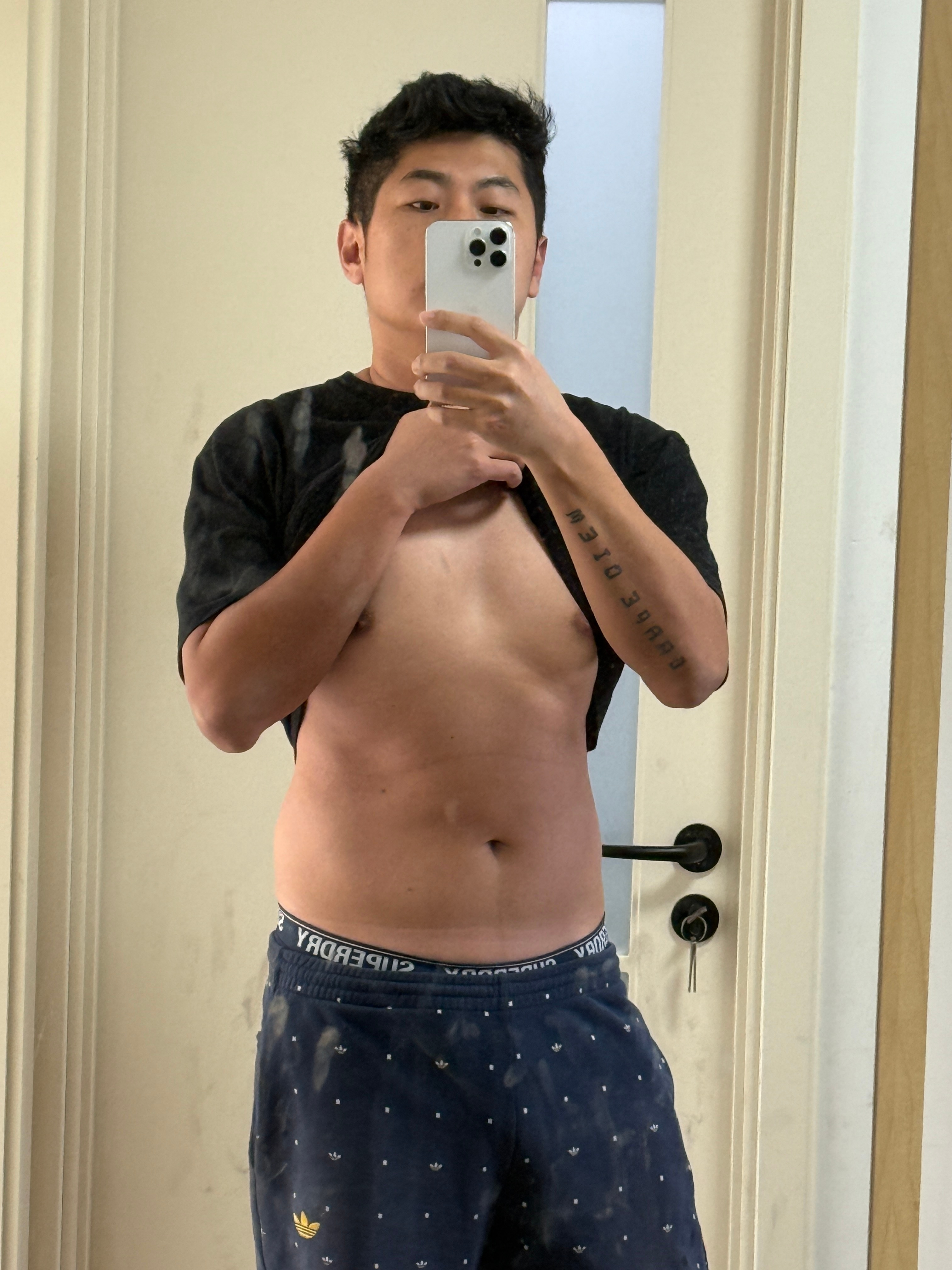 【纽北轻量化计划二周目6/50】【79.2/80KG】看我这一块大腹肌咋样[do