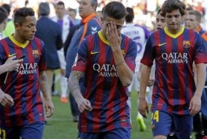 【巴萨耻辱逃离！队员承认态度不端】3月9日，巴萨球员显然也觉得输给保级的巴拉多利