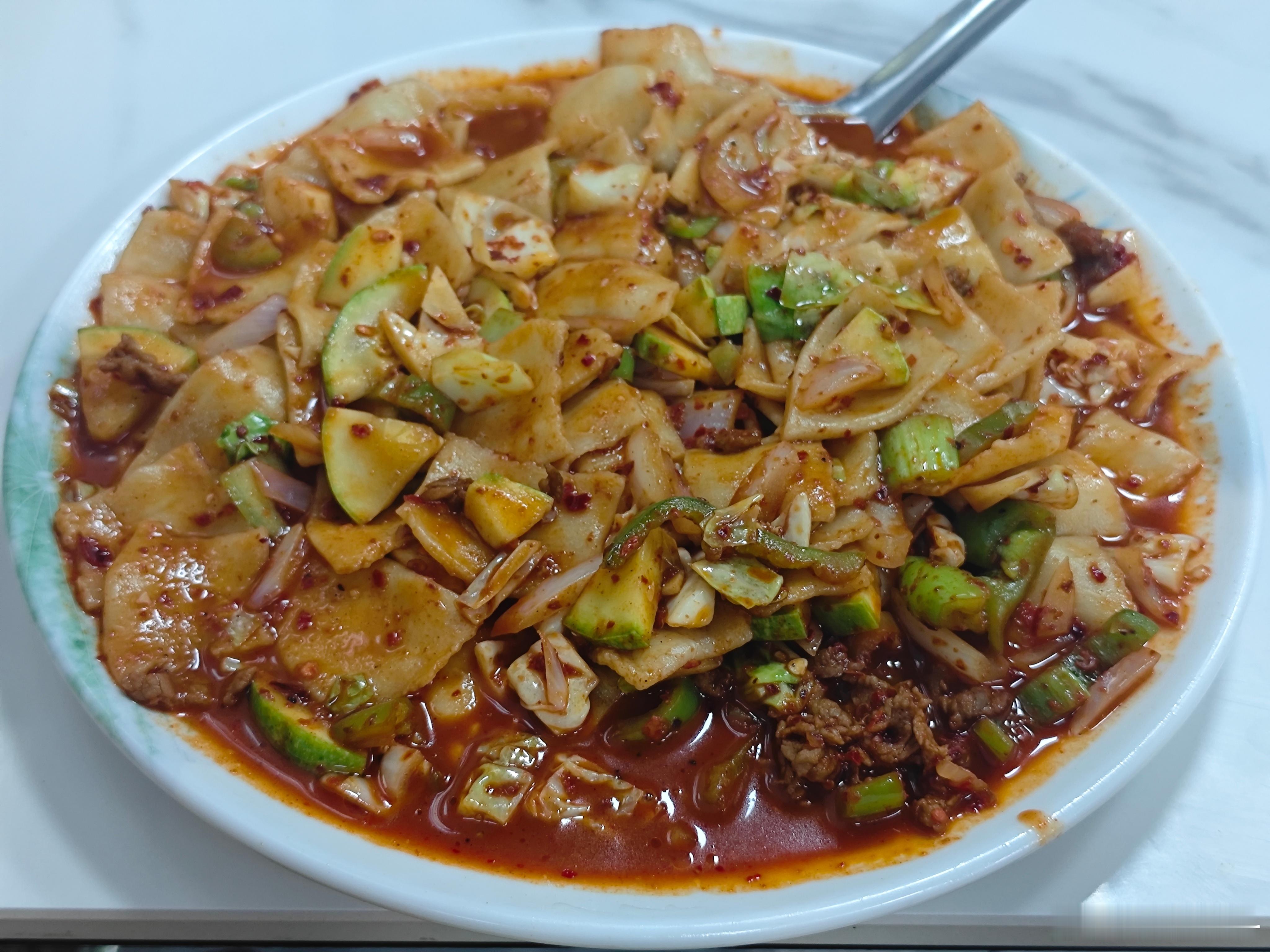 中午炒面片[干饭人]  ​​​