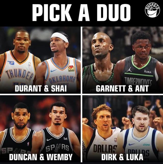 给文班配个邓肯，那不是无敌了！新赛季篮不住NBA