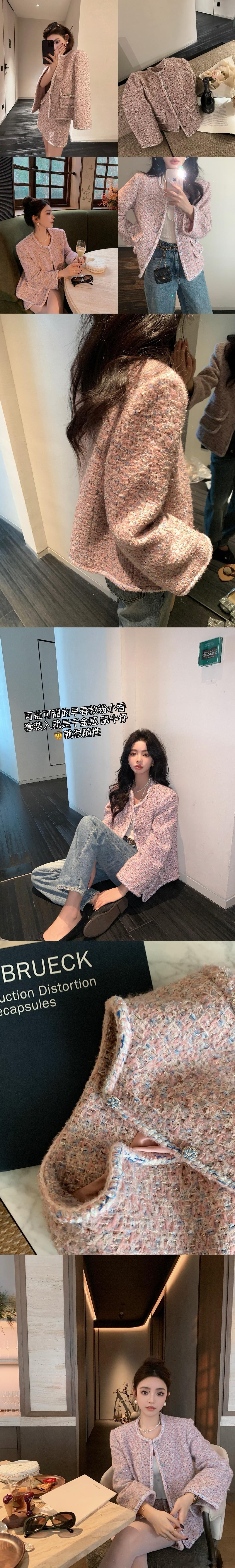 早上好呀开始剧透了！！来一组比较适合过年和早春的小精致款 春款粉小香 bling