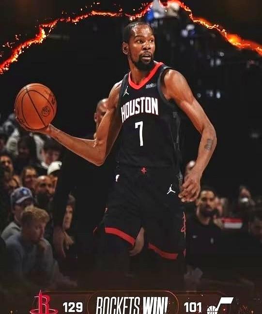 看完12月1日火箭打爵士的比赛，最让人印象深刻的不是杜兰特的表现，而是他赛后说的