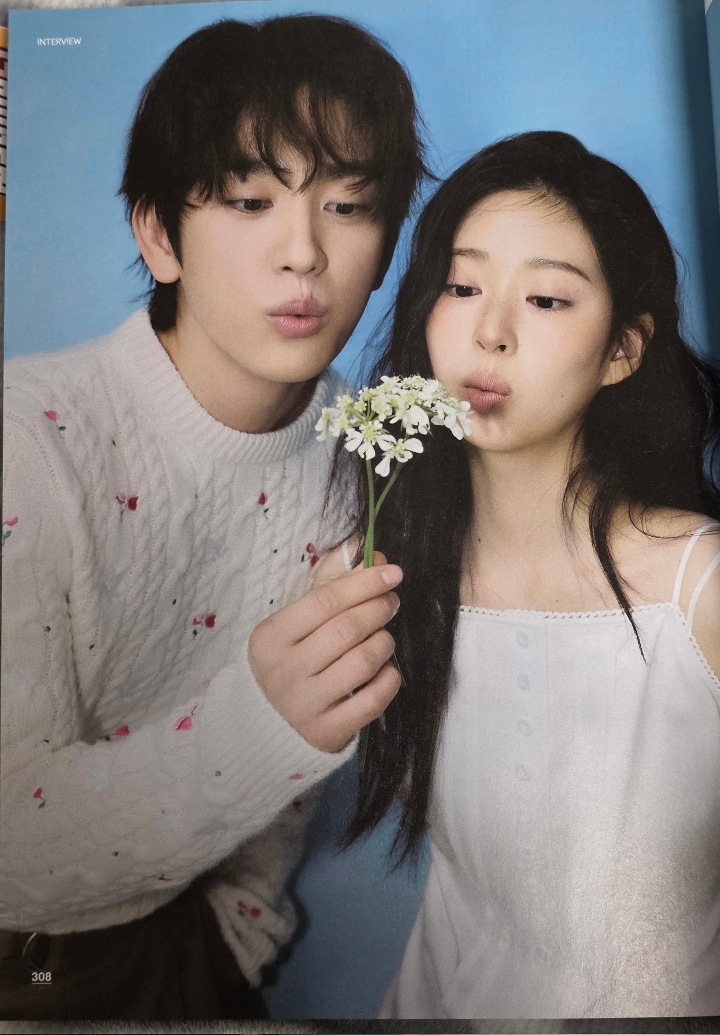 韩剧闪亮朴珍荣x金珉周｜CP画报泰瑞恩雅！好养眼的小情侣🩵🤍 