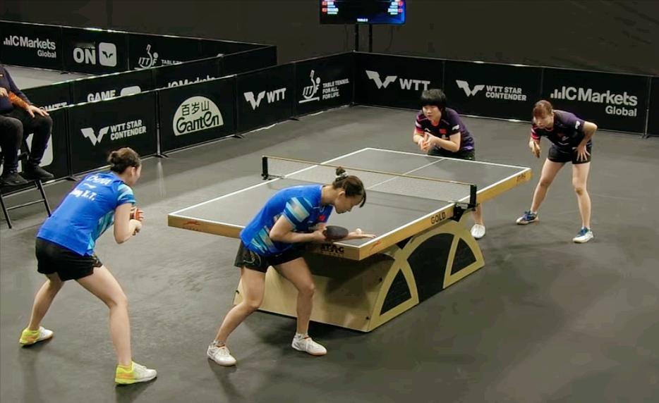 天呐！16日多哈球星挑战赛，
中国队有9场队内赛

先开场的石洵瑶/王晓彤
第一