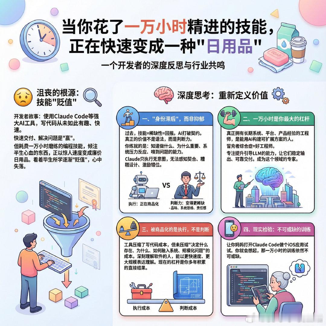 【当你花了一万小时精进的技能，正在快速变成一种