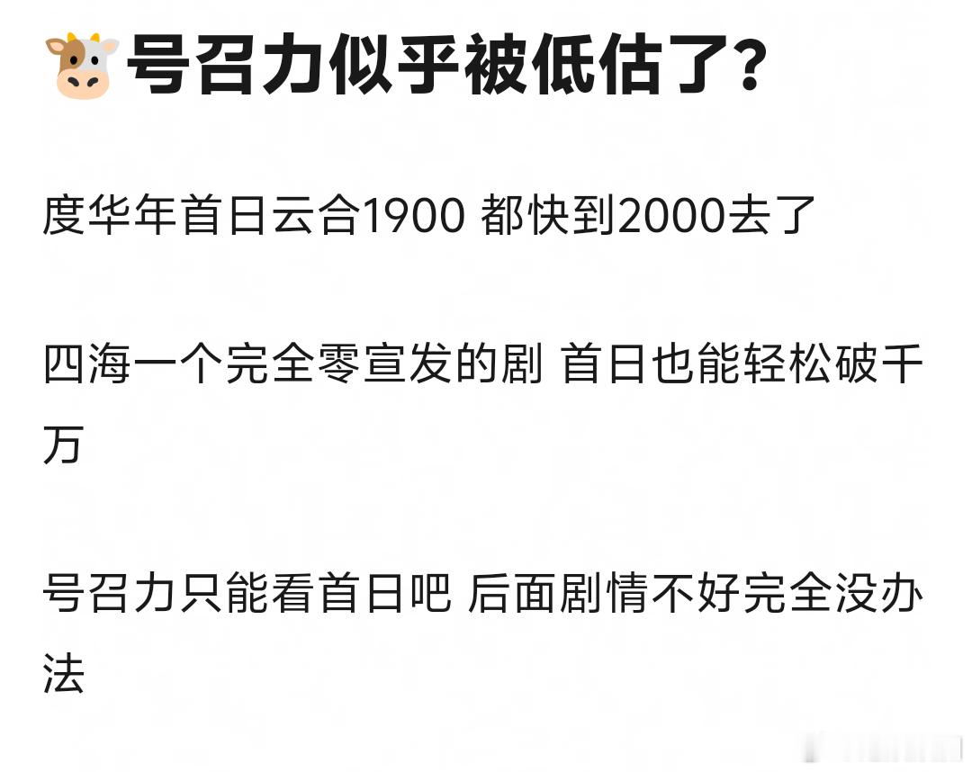张凌赫号召力真的被低谷了吗？ ​​​