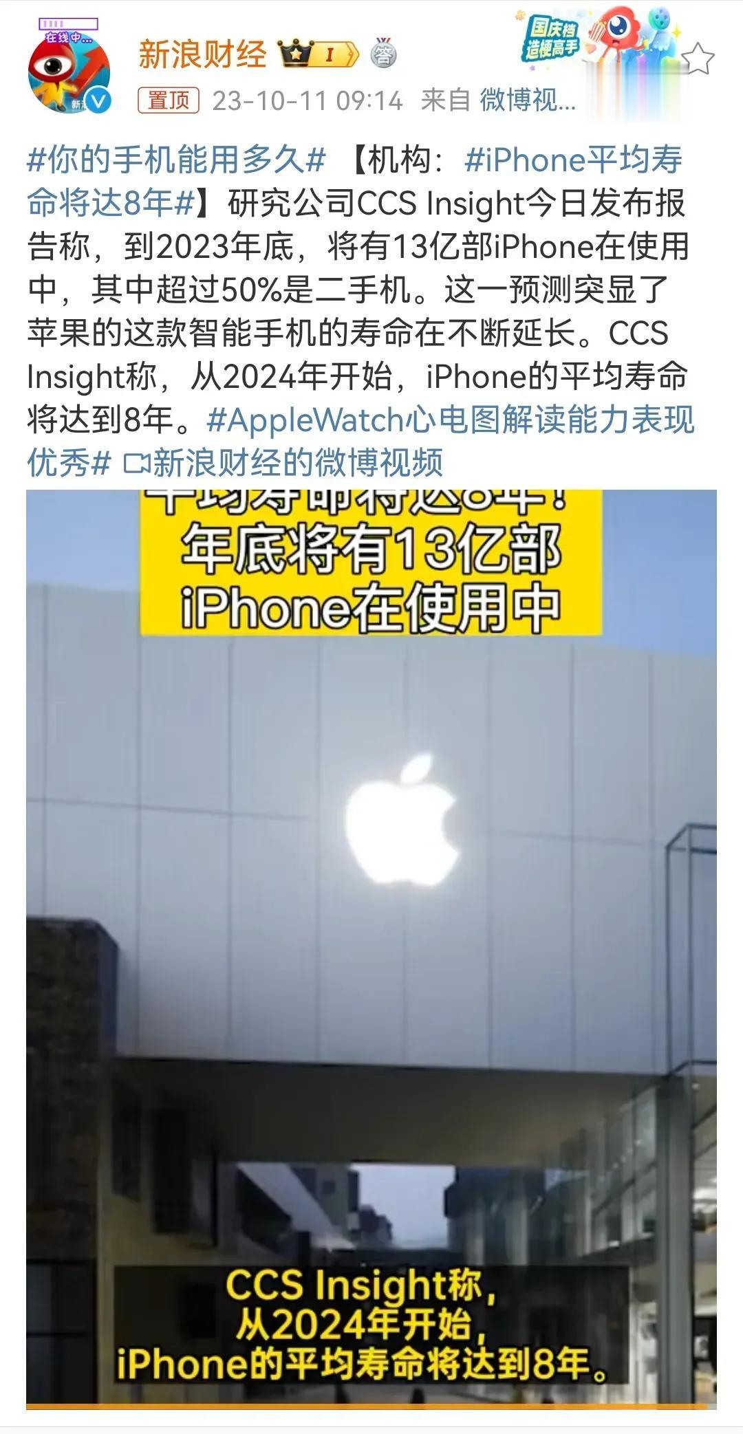 iPhone平均寿命将达8年！现在不会还真有人在用8年前的iPhone6S吧？8