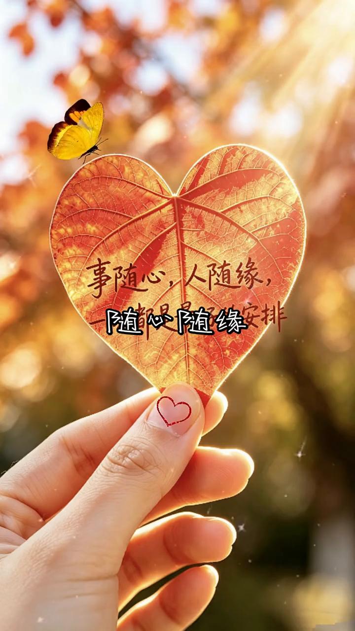 事随心，人随缘，随心随缘排。