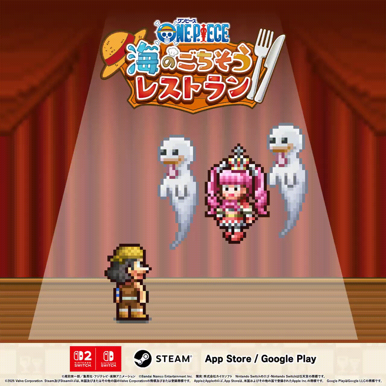 开罗游戏出品（NS/NS2/STEAM）海贼王最新像素风游戏《ONE PIECE
