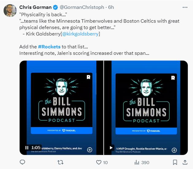 NBA数据专家：火箭会成为防守强队，杰伦-格林还提升了得分能力

北京时间10月