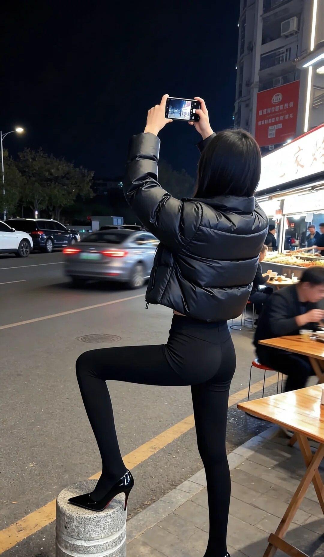 月色如水，美人如画。