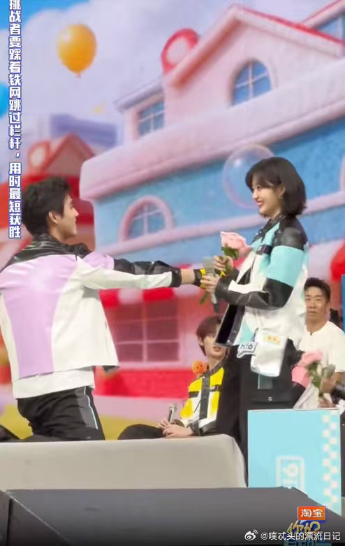 王嘉尔陈飞宇跨栏又帅又丝滑你好星期六 跨栏环节超精彩！王嘉尔喊压力大后飞速跨栏，