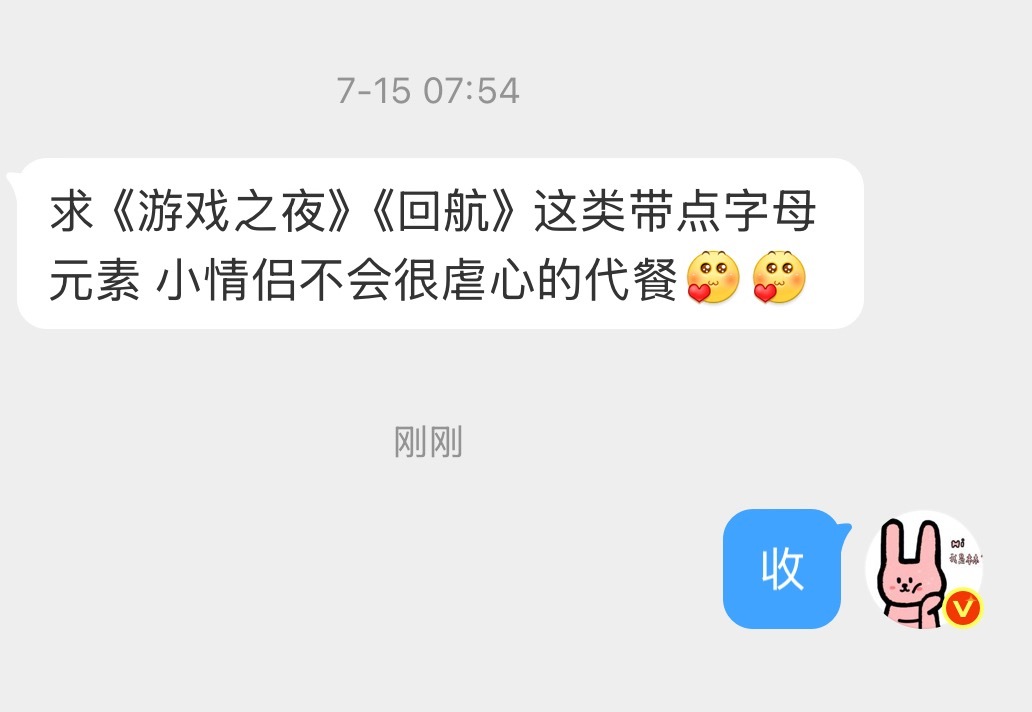 【同类型征文】带点字母元素 小情侣故事类似：《游戏之夜》《回航》 