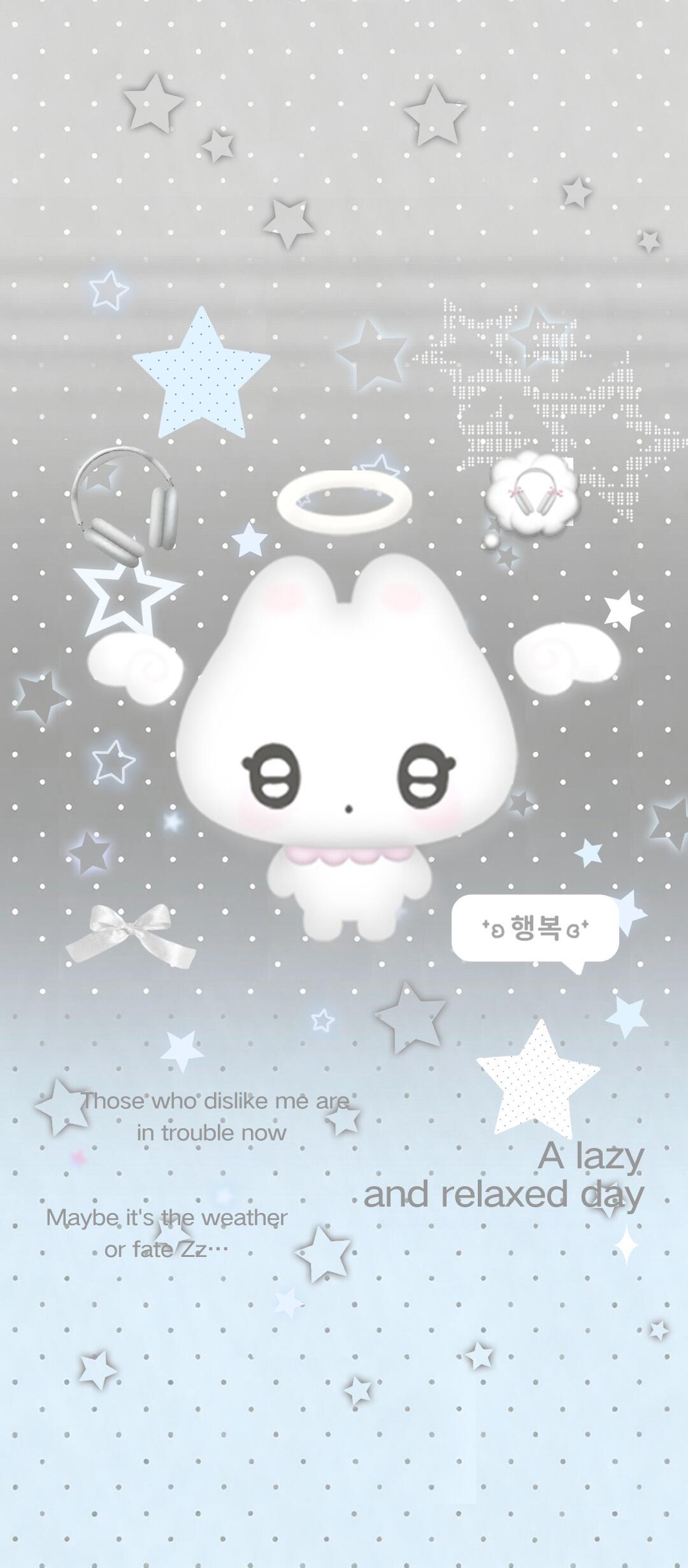韩系氛围壁纸｜天使兔˚🐰 ​​​