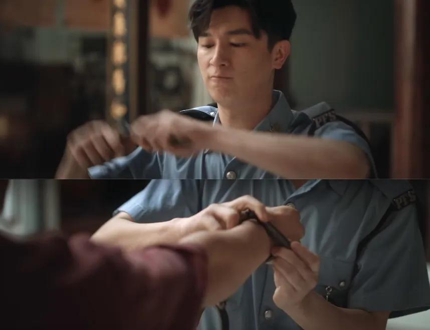 警察儿子铐亲爹，帮主老爸秒懂：工作时称职务

《狮城山海》开播啦！第一集就那么好