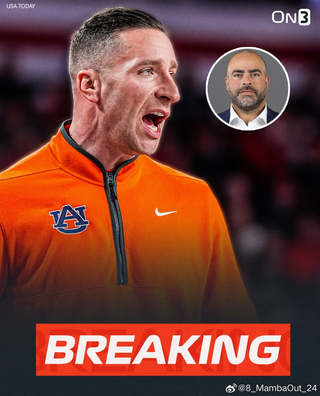 奥本大学已解雇男篮总经理布莱恩·克洛曼(Brian Kloman)，原因是他隐瞒