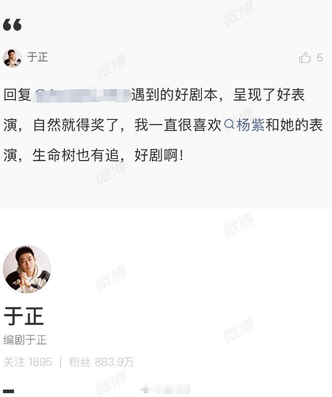 于正说王者不会呈一时之能于正回应和哲远恩怨【于正回应杨紫获奖】于正说一直很喜欢杨