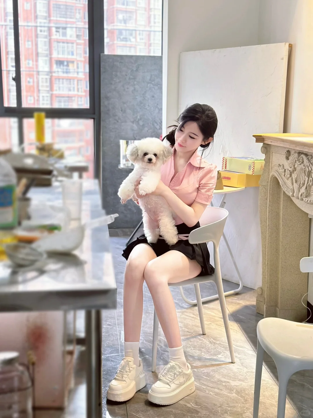 好可爱的修狗 粉色心情◡̈