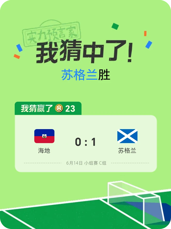 这场赛事我猜中了!