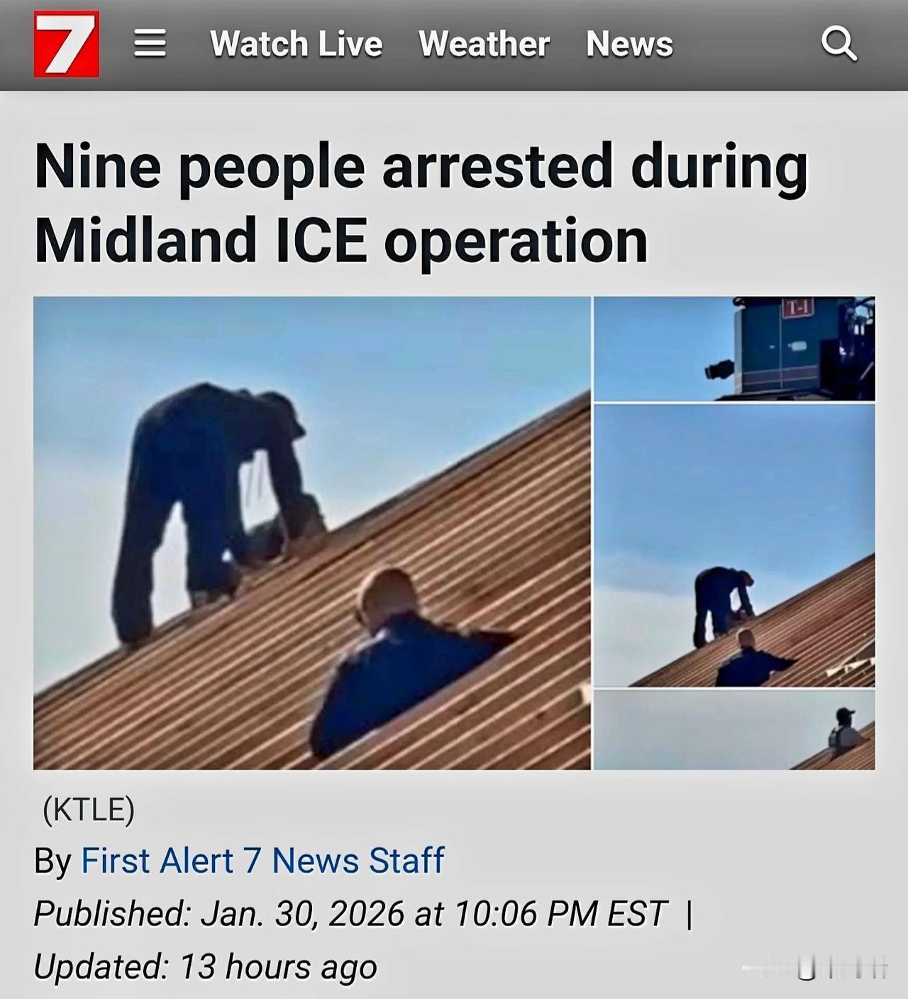 据Telemundo 20 和 First Alert 7 的现场工作人员报道称