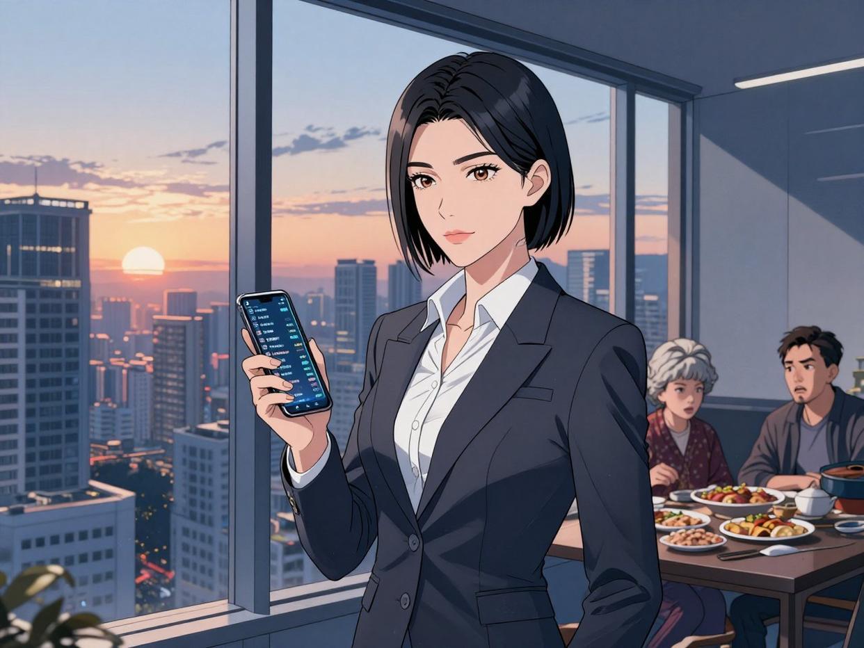 男子下班回家把1万块钱奖金交给自己的母亲。男子对旁边的老婆说，今天发了1万块奖金