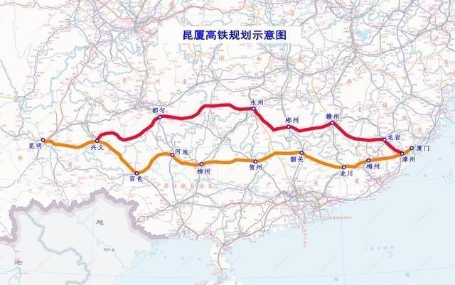 我国南方必须要建一条横向高铁大动脉了，以应对台湾回归后大量列车如何入台的问题。
