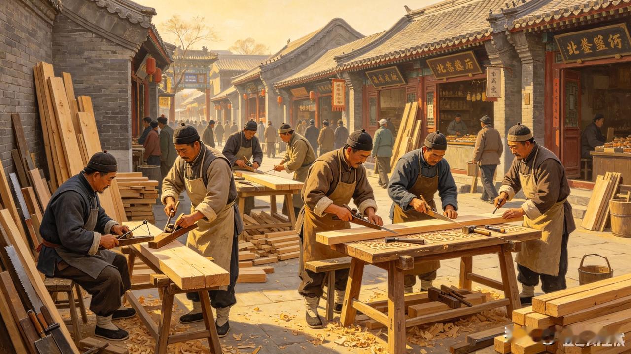 明清两代，北京东直门内大街（今簋街）是京城最大的木材集散地与木工作坊区。江南、云