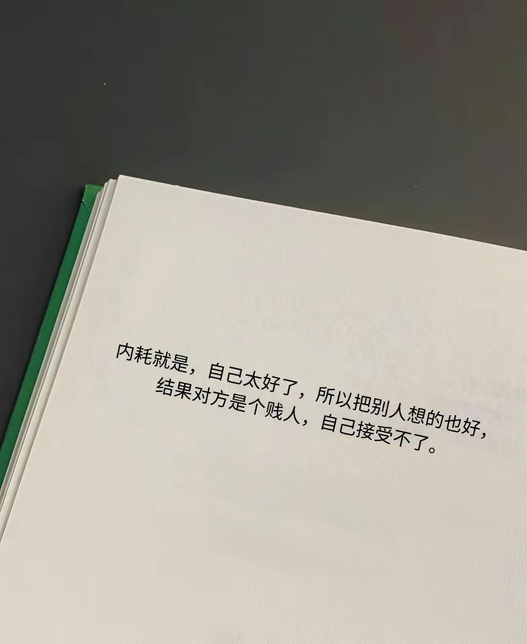 内耗就是，自己太好了，所以把别人想的也好，结果对方是个贱人，自己接受不了。 