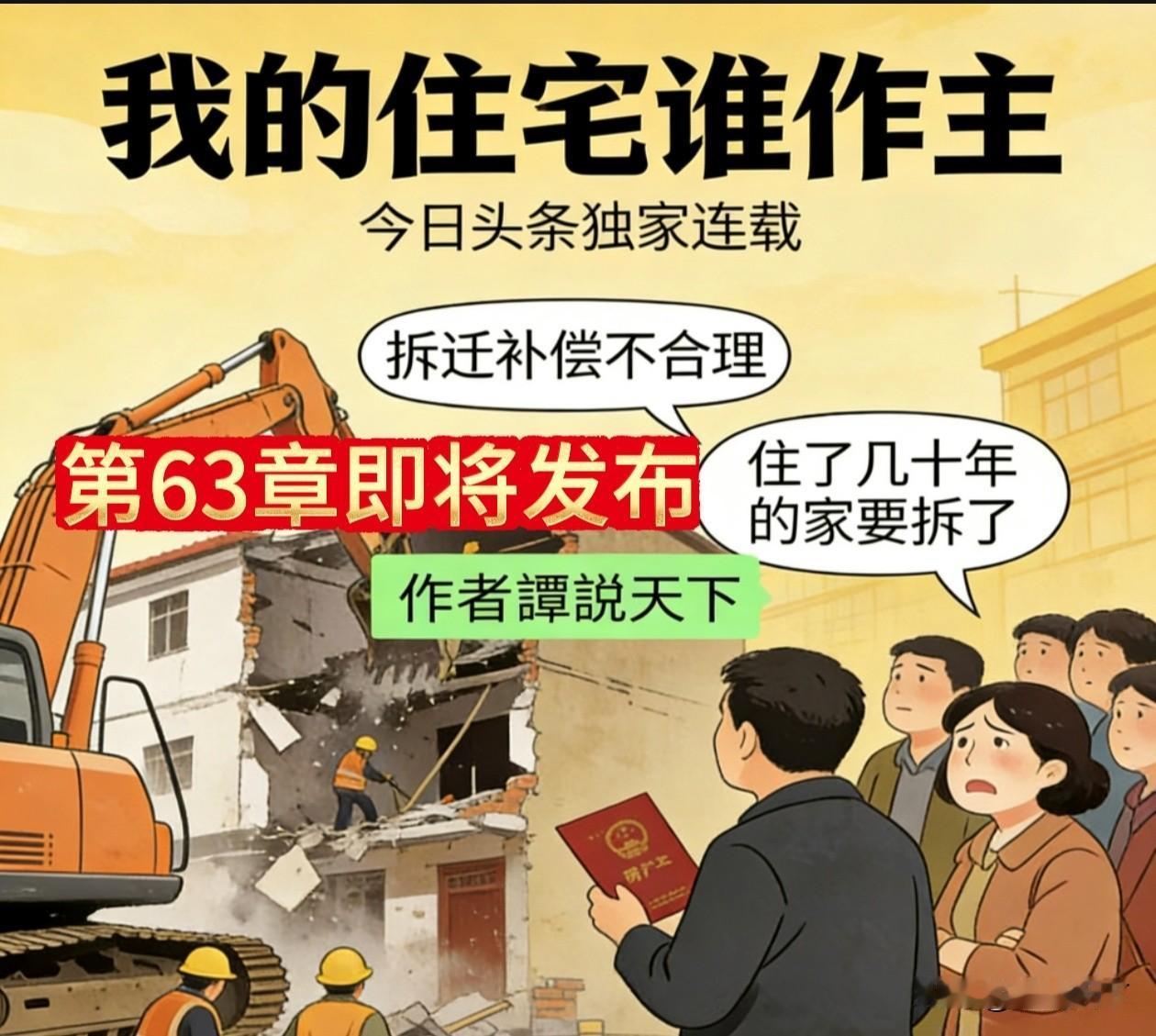 《我的住宅谁做主》第63章解读：拆迁终局来袭，小人物如何守住自己的家园?
 
诚