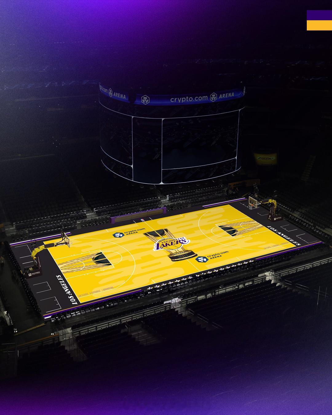 湖人队 2026-27 NBA 杯赛球场设计已公布 🔥洛杉矶湖人[超话]湖人球