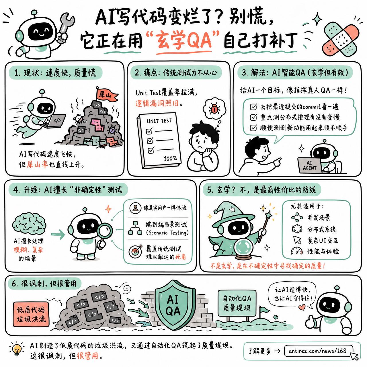 【AI写代码变烂了？别慌，它正在用“玄学QA”自己打补丁】

AI写代码速度飞快
