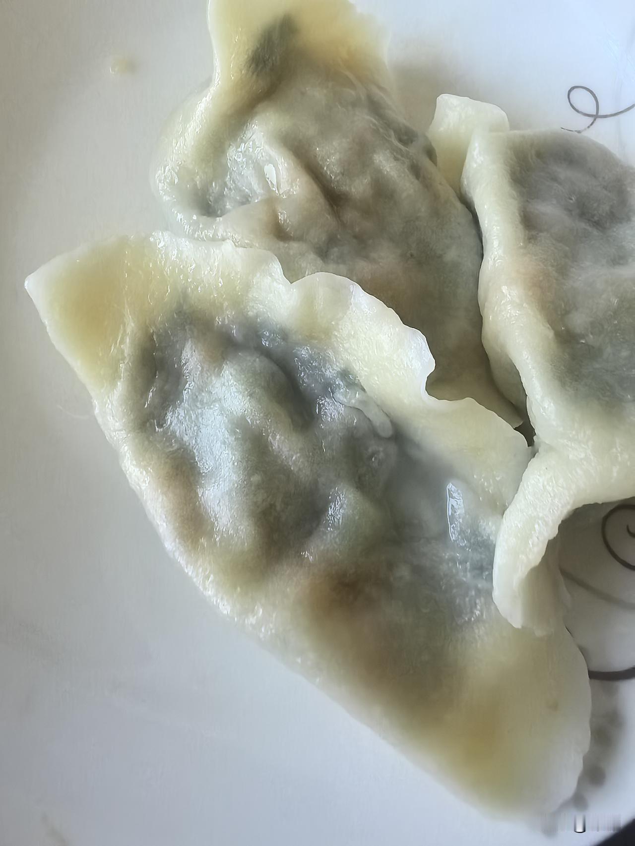 老妈做的灰常鲜美好吃的海胆韭菜馅饺子😋