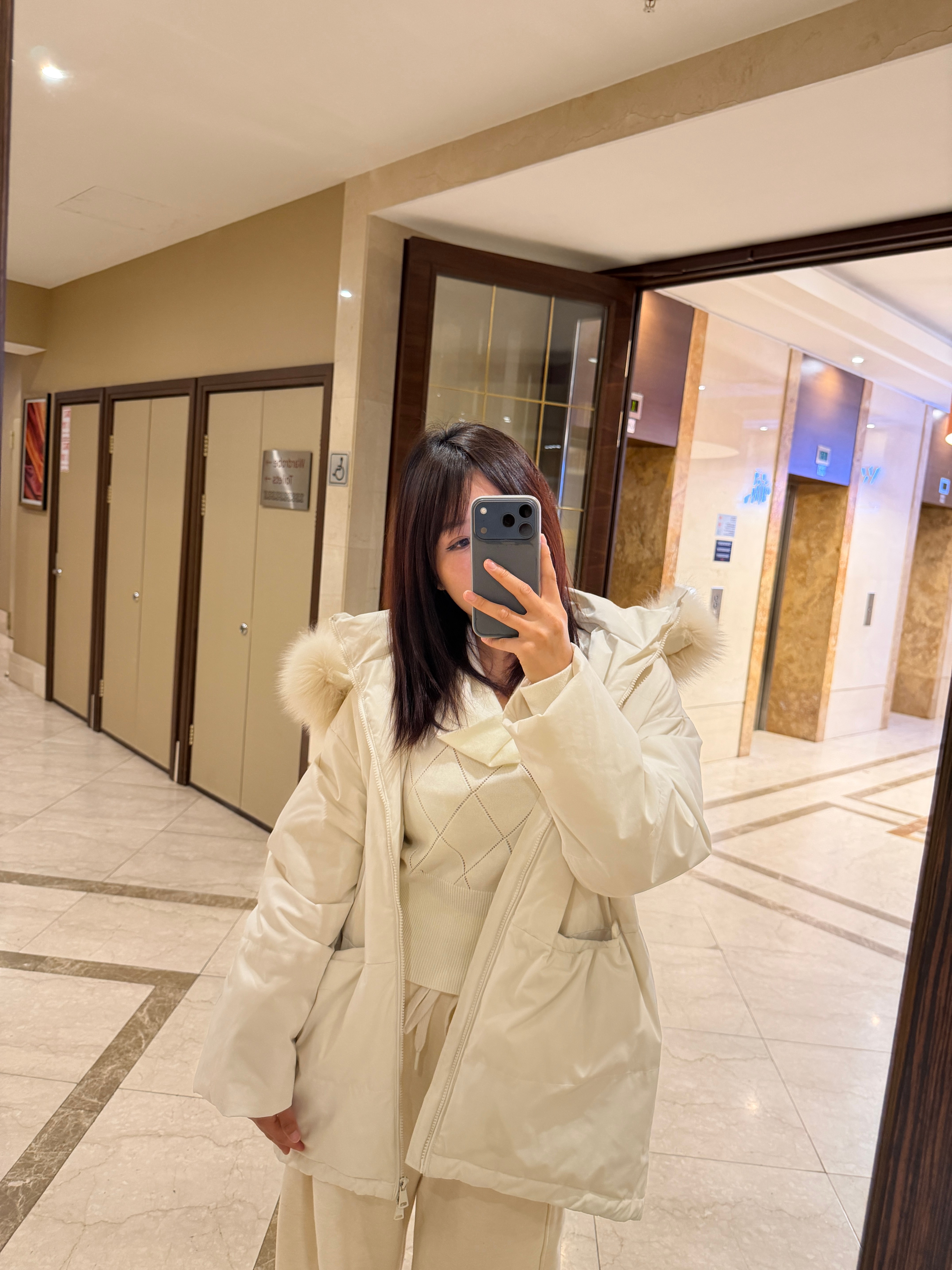 零下五度，一身白还怪好看的