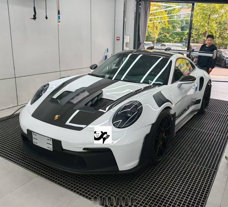 🐼保时捷992GT3RS到店 先来全车透明车衣、全段DUNDON排气准备开工！