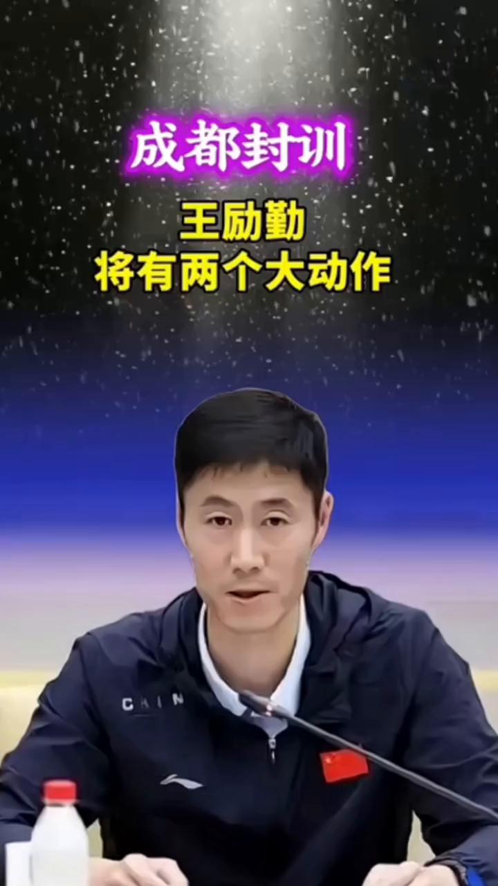 成都封训王励勤将有两个大动作。
·第一个动作：寻找松岛辉空的模仿者来作为陪练，全